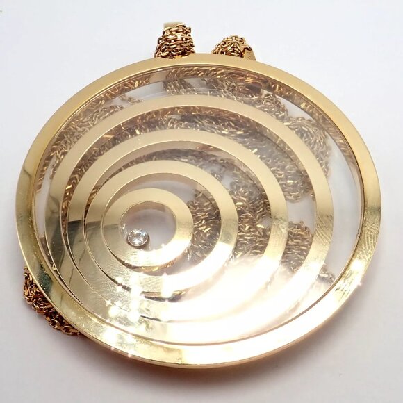 Chopard 18k Yellow Gold Extra Large Happy Spirit Diamond 5 Strand Necklace - Picture 11 of 16